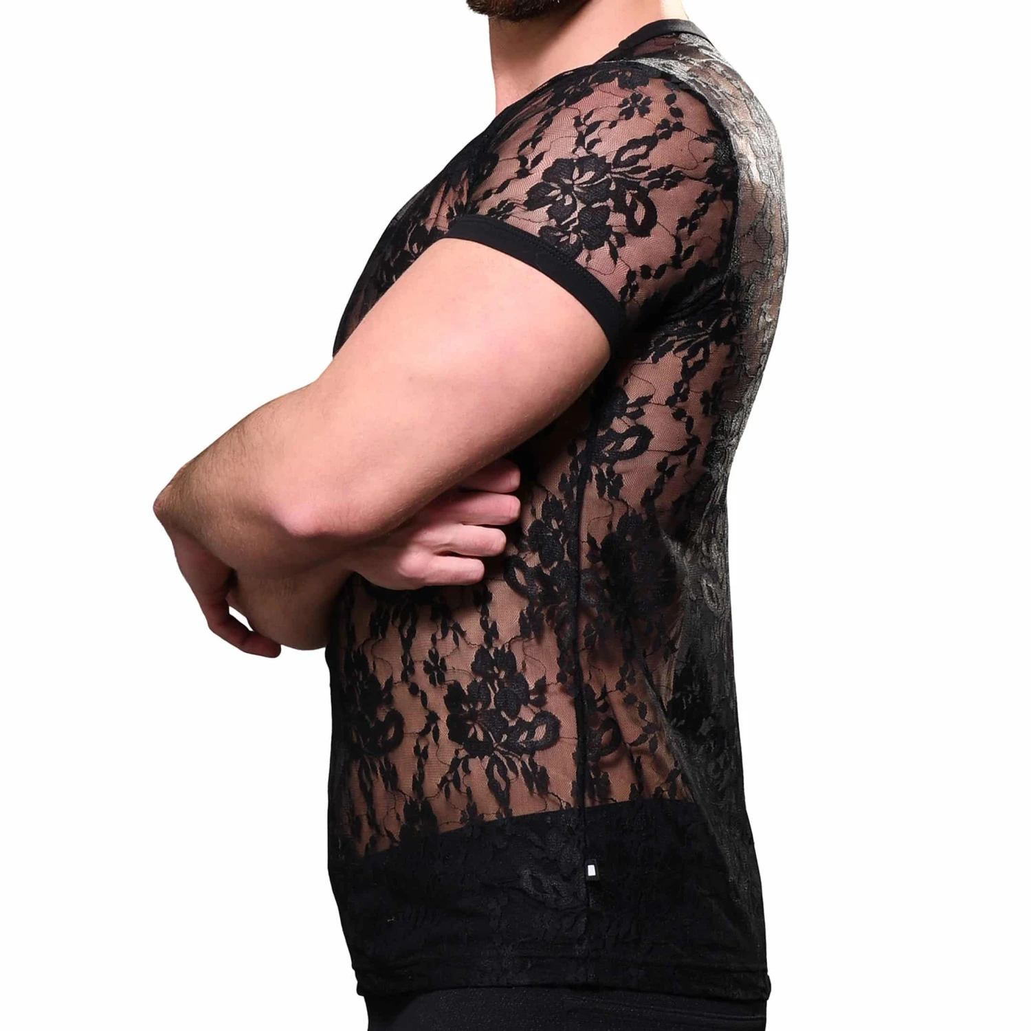 T-Shirt Unleashed Dentelle Noir â Image 2