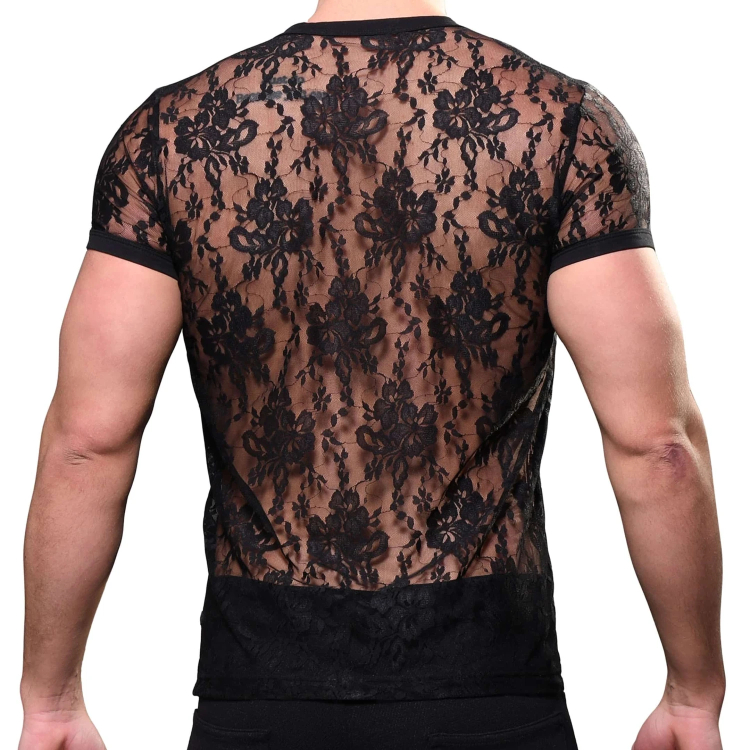 T-Shirt Unleashed Dentelle Noir â Image 3