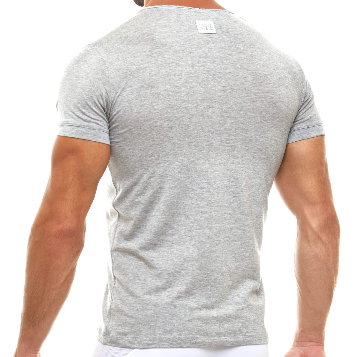 T-Shirt Zipper Gris â Image 2