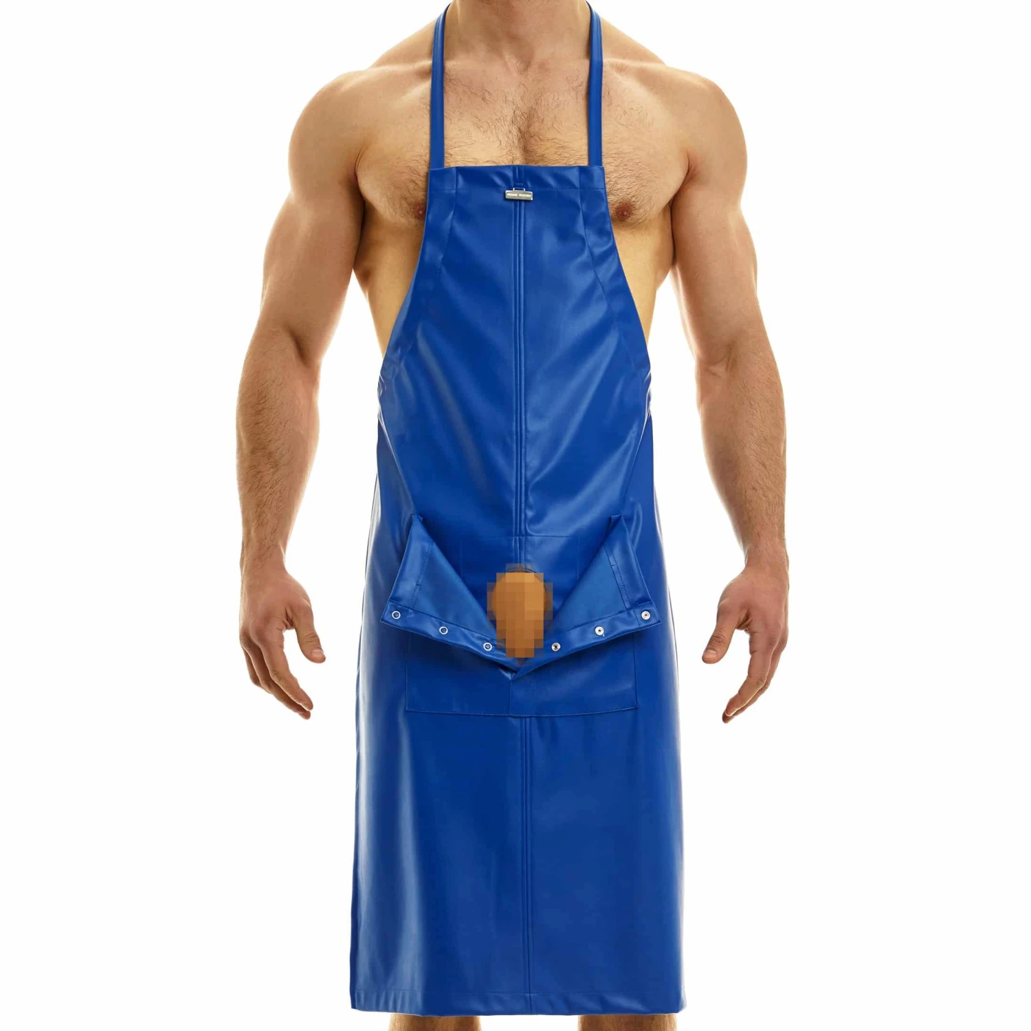 Tablier Leather Bleu