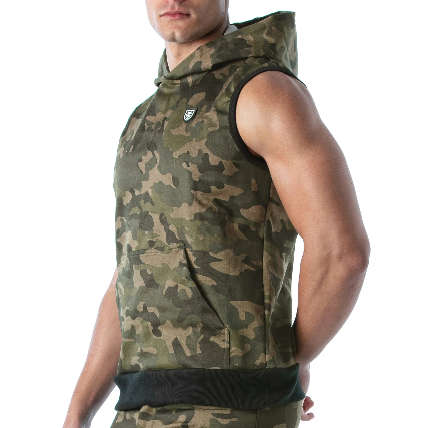 Veste Ă Capuche Militaire Camouflage â Image 3