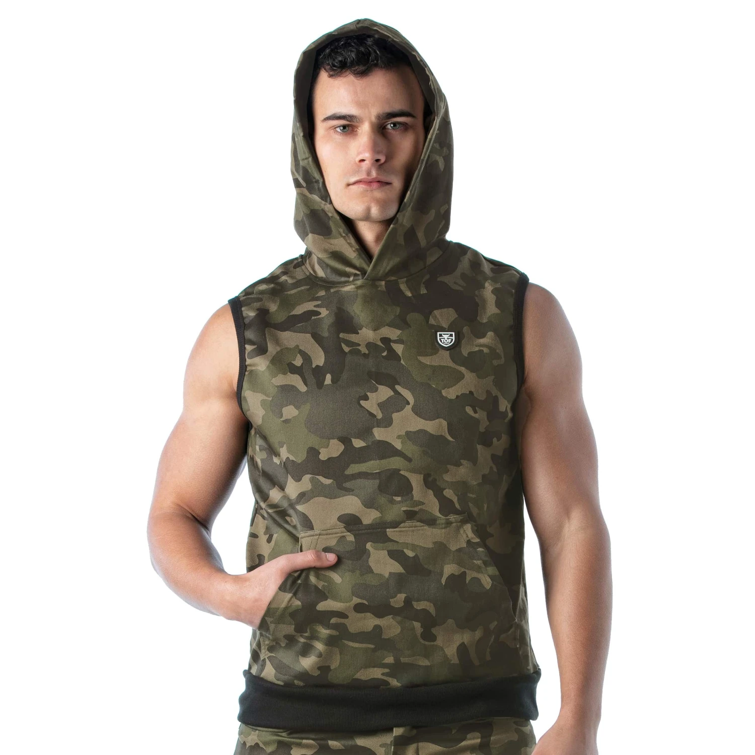 Veste Ă Capuche Militaire Camouflage â Image 5