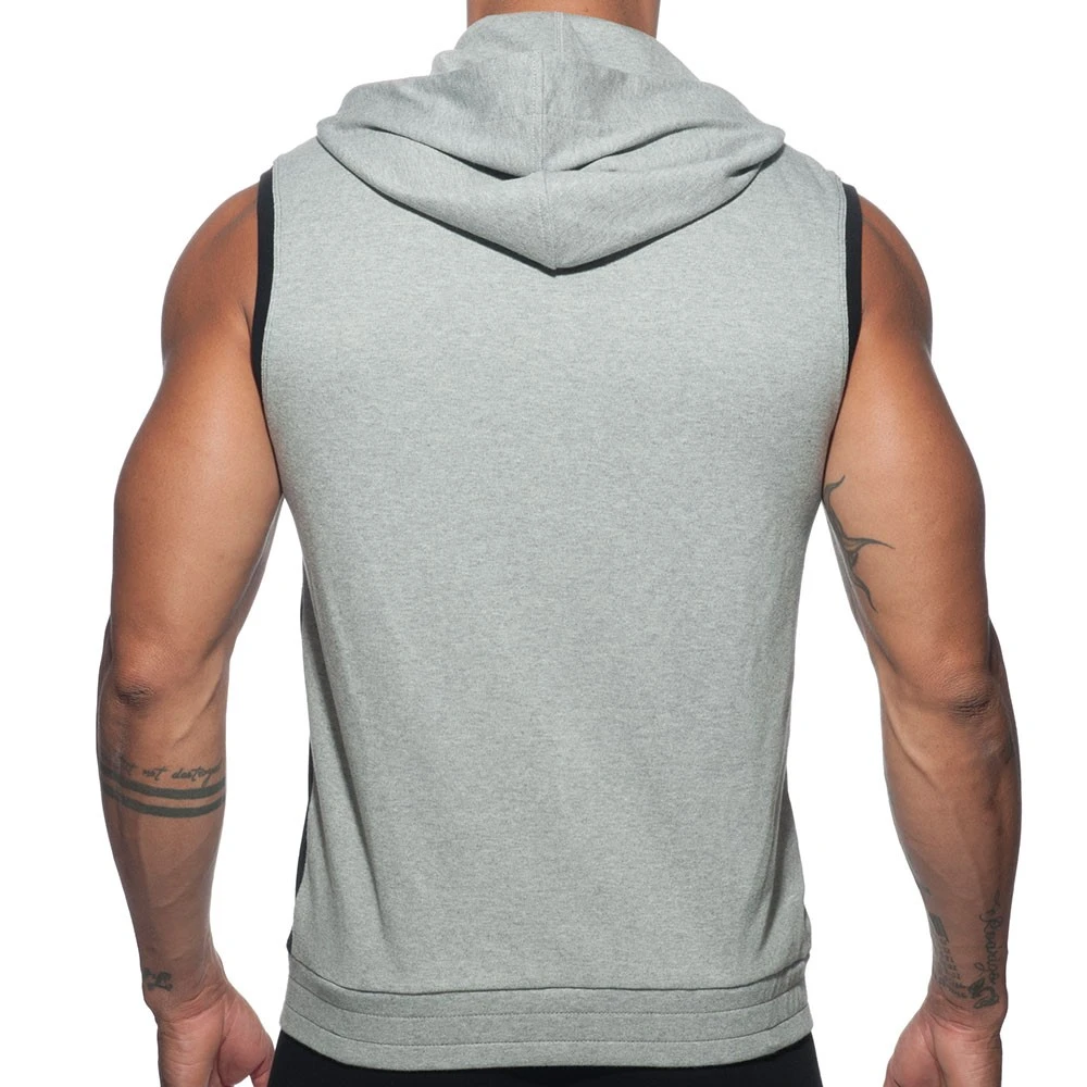 Veste AD Sans Manche Gris - Noir â Image 2