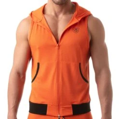 Veste Athletic Hoody Mesh Orange