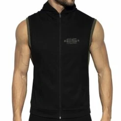 Veste Sport Ă Capuche First Class Noire